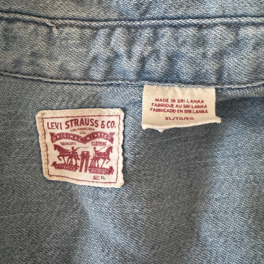 Levi’s Essential Western Denim Shirt - Cool Out - Size XL - Picture 7 of 7